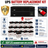 Tripp Lite SU5000RT4UHV UPS Battery Kit 16 x 12V 5Ah UPS Batteries CB Range