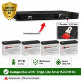 Batteries For Tripp Lite Smart500rm1u UPS, 4 X 6v, 7ah - 42wh UPS Batteries CB Range