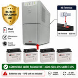APC SU3000TNET RBC11 Replacement Battery Kit 12V 18Ah 4 Pack UPS Batteries CB Range
