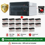 APC SU5000R5XLT-TF3 RBC105 Replacement Battery Kit 16x 12V 7Ah UPS Batteries CB Range