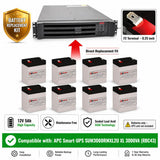 APC Smart-UPS SUM3000RMXL2U Battery Replacement RBC43 – 8x 12V 5Ah AGM Batteries UPS Batteries CB Range