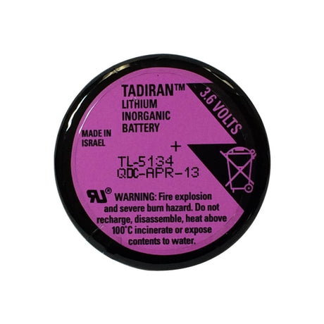Tadiran Battery Model Tl-5134 3.6v, 1000 Mah - 3.6wh Tadiran Batteries Tadiran Batteries