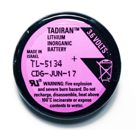 Tadiran Battery Model Tl-5134 3.6v, 1000 Mah - 3.6wh Tadiran Batteries Tadiran Batteries