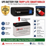 Tripp Lite Smart1000LCD UPS Battery 12V 7Ah AGM Replacement 1 Pack UPS Batteries CB Range