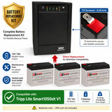 Tripp Lite Smart1050slt V1 UPS Battery Kit 12V 7Ah AGM 3 Pack