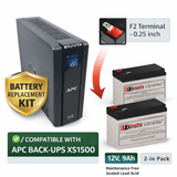 APC back-ups XS 1500 replacement battery, (2 Pack) 12V 9Ah UPS Batteries CB Range