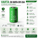 Battery For Varta-cr1/2aa, 6127-101-301 3v, 950 Mah - 2.85wh Other Batteries CB Range Bare Cell