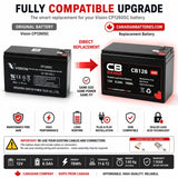 Vision CP1260sc replacement battery, 12v, 6.0ah Sealed Lead Acid (Special) CB Generic