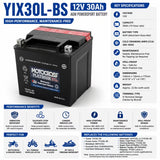 YIX30L-BS 12v 30Ah Motocross Agm Motorcycle Battery, 400 CCA Other Batteries Motocross