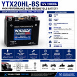 Ytx20hl-bs 12v 310 Cca Motocross Agm Motorcycle Battery Other Batteries CB Range