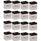 Batterie de remplacement Apc Rbc44 UPS 16 X 12v 5ah avec borne F2 Batterie UPS Batteries Gamme CB
