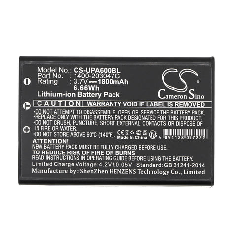 Barcode Scanner Battery For Gicom Lk9150, Lk9100 3.7v, 1800mah - 6.66wh Barcode Scanner Cameron Sino Technology Limited