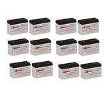 Batteries pour Alpha Technologies Ali Plus Bp1500-3000 Tower (017-737-42) UPS, 12 X 12v, 7ah - 84wh Batteries UPS Gamme CB