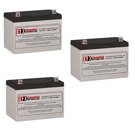 Batteries For Alpha Technologies As 3100-36 UPS, 3 X 12v, 100ah - 1200wh UPS Batteries CB Range