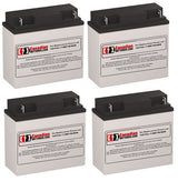 Batteries pour Alpha Technologies Cfr 2000e (017-106-xx) UPS, 4 X 12v, 18ah - 216wh Batteries UPS Gamme CB