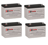 Batteries pour onduleur Alpha Technologies Cfr 3000nt, 4 x 12v, 100ah - 1200wh Batteries UPS gamme CB