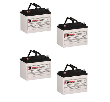 Batteries pour Alpha Technologies Cfr 5000e (sp96-030-22) UPS, 4 X 12v, 33ah - 396wh Batteries UPS Gamme CB