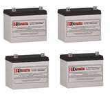 Batteries pour Alpha Technologies Ebp 48ec (032-047-xx) UPS, 4 x 12v, 75ah - 900wh Batteries UPS Gamme CB
