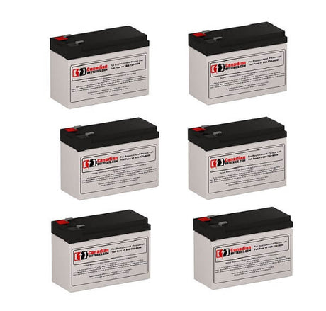 Batteries For Alpha Technologies Pinnacle 2000 Tower (017-739-20) UPS, 6 X 12v, 7ah - 84wh UPS Batteries CB Range