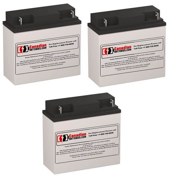 Batteries pour onduleur Alpha Technologies UPS 1000, 3 X 12v, 18ah - 216wh Batteries UPS Gamme CB