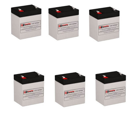 Batteries For Clary Corporation Dt1500 UPS, 6 X 12v, 5ah - 60wh UPS Batteries CB Range