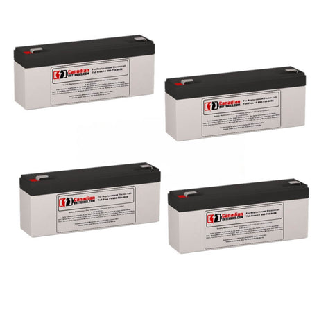 Batteries For Clary Corporation I500va UPS, 4 X 12v, 2.6ah - 31.2wh UPS Batteries CB Range
