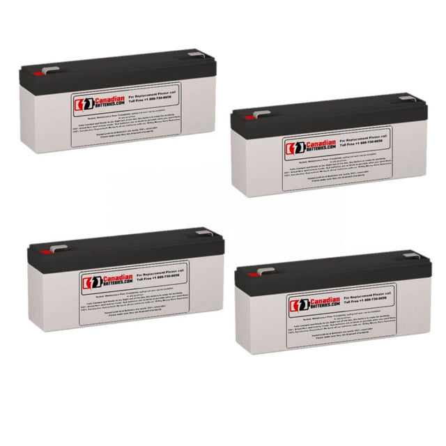 Batteries For Clary Corporation UPS1-1240-1g UPS, 4 X 12v, 2.6ah - 31.2wh UPS Batteries CB Range
