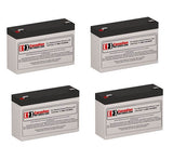 Batteries For Cyberpower Or1000lcdrm1u UPS, 4 X 6v, 7ah - 42wh UPS Batteries CB Range