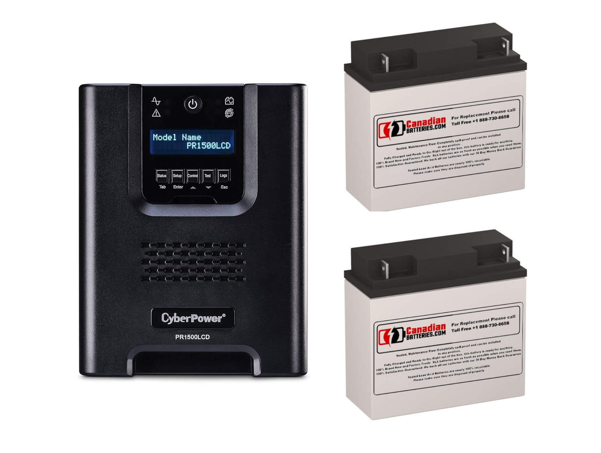 Batteries For Cyberpower Pr1500lcd UPS, 2 X 12v, 18ah - 216wh UPS Batteries CB Range
