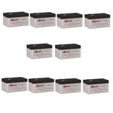 Batteries pour Datashield Ss400 UPS, 10 X 12v, 1.2ah - 14.4wh Batteries UPS Gamme CB