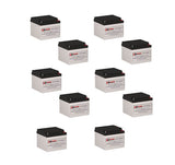Batteries pour Deltec 2066 UPS, 10 x 12v, 26ah - 312wh Batteries UPS Gamme CB