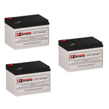 Batteries pour Fenton Powerpal L1400(x) UPS, 3 X 12v, 12ah - 144wh Batteries UPS Gamme CB