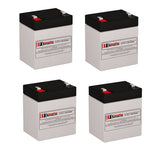 Batteries For Liebert Gxt3-500rt120 - 500va/450w UPS, 4 X 12v, 5ah - 60wh UPS Batteries CB Range