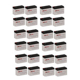 Batteries pour Minuteman Bp144v13 UPS, 24 X 12v, 7ah - 84wh Batteries UPS Gamme CB