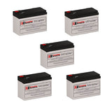 Batteries pour Minuteman Cp 1ka UPS, 5 X 12v, 7ah - 84wh Batteries UPS Gamme CB