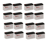 Batteries pour Minuteman Cpebp3000 UPS, 16 x 12v, 7ah - 84wh Batteries UPS Gamme CB