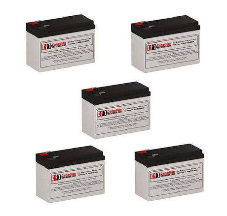Batteries For Minuteman Mm1kcp 2 UPS, 5 X 12v, 7ah - 84wh UPS Batteries CB Range
