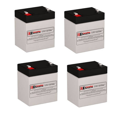 Batteries For Oneac On700 UPS, 4 X 12v, 5ah - 60wh UPS Batteries CB Range