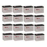 Batteries pour Opti-UPS El3000-al UPS, 16 x 12v, 100ah - 1200wh Batteries UPS Gamme CB