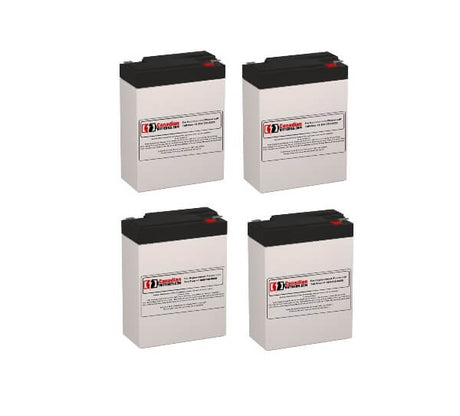 Batteries For Powerware 103003269-6591 UPS, 4 X 6v, 9ah - 54wh UPS Batteries CB Range
