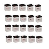 Batteries pour Powerware 103003438-5591 UPS, 20 x 12v, 5ah - 60wh Batteries UPS gamme CB