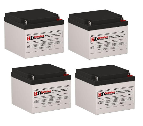 Batteries For Powerware 2026c UPS, 4 X 12v, 26ah - 312wh UPS Batteries CB Range