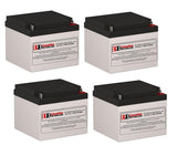 Batteries pour onduleur Powerware 2026c, 4 x 12v, 26ah - 312wh Batteries UPS gamme CB