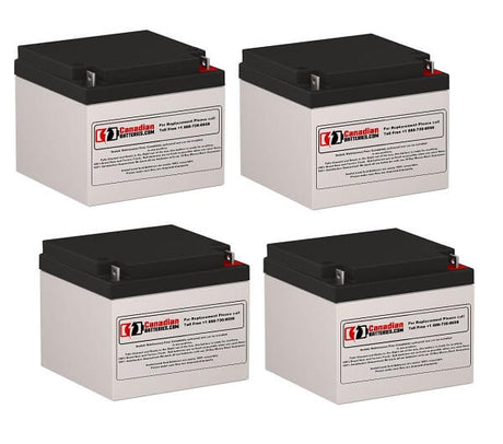 Batteries For Powerware 2026c UPS, 4 X 12v, 26ah - 312wh UPS Batteries CB Range
