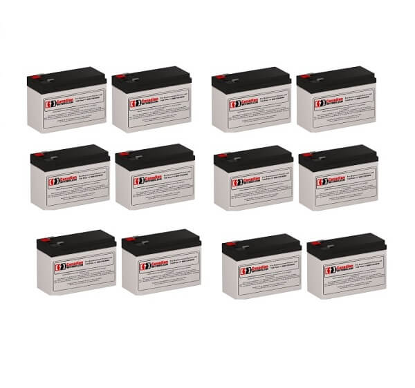 Batteries For Powerware 5px-ebm72vrt2u UPS, 12 X 12v, 9ah - 108wh UPS Batteries CB Range