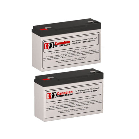 Batteries For Powerware One- 650 UPS, 2 X 6v, 12ah - 72wh UPS Batteries CB Range