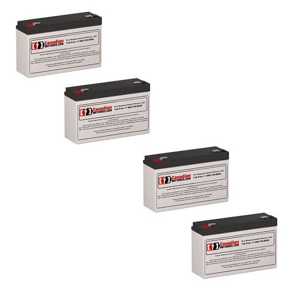 Batteries For Powerware Pw5115 750 Rm UPS, 4 X 6v, 10ah - 60wh UPS Batteries CB Range
