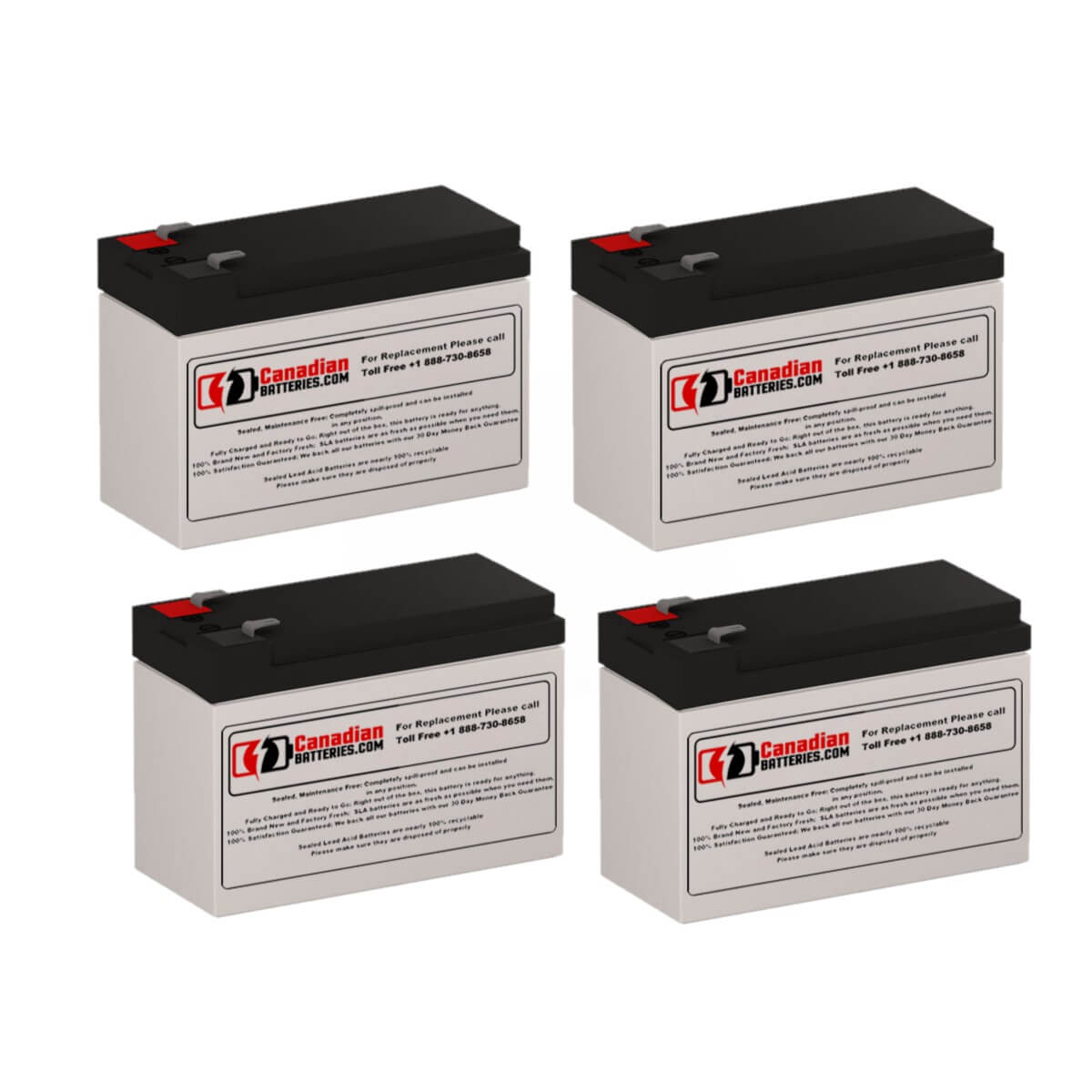 Batteries For Powerware Pw9125 1250 UPS, 4 X 12v, 9ah - 108wh UPS Batteries CB Range