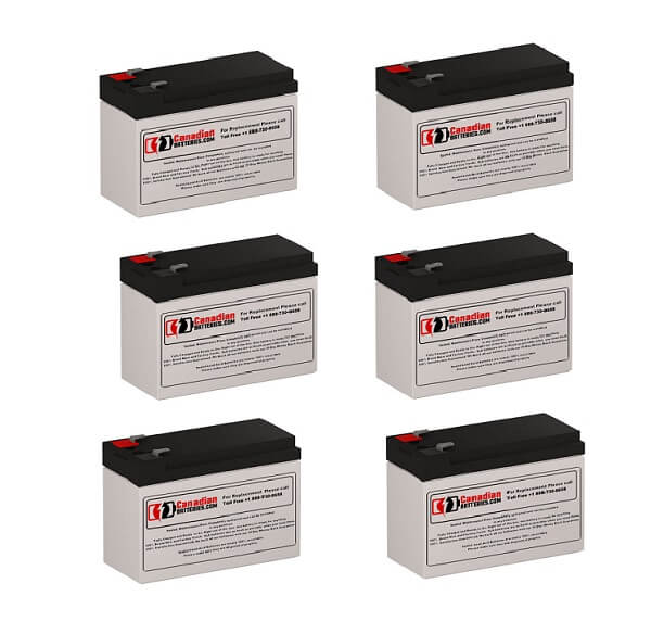 Batteries For Powerware Pw9125-3000euh UPS, 6 X 12v, 9ah - 108wh UPS Batteries CB Range