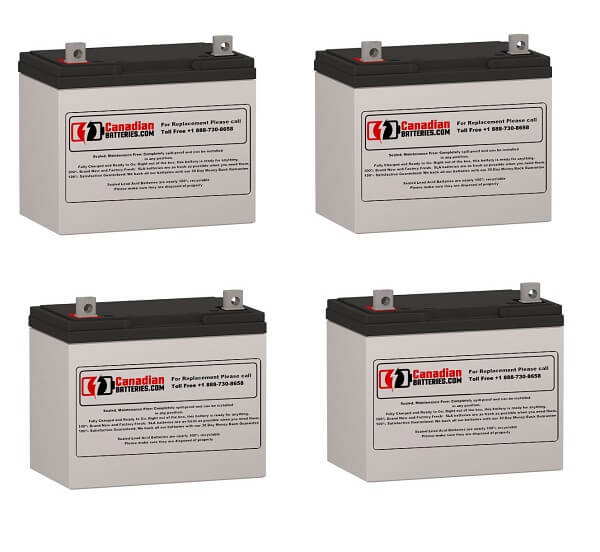 Batteries For Powerware Pw9125 48vdc UPS, 4 X 12v, 75ah - 900wh UPS Batteries CB Range